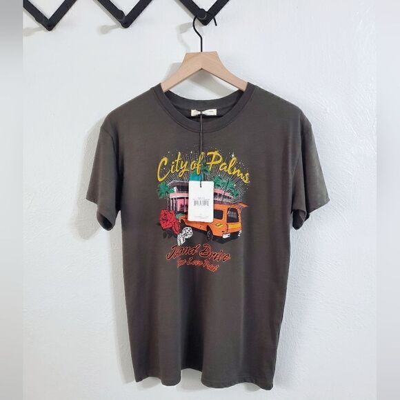 Spell & The Gypsy Collective City of Palms Oversized Biker Tee Size Extra Small - Picture 8 of 11